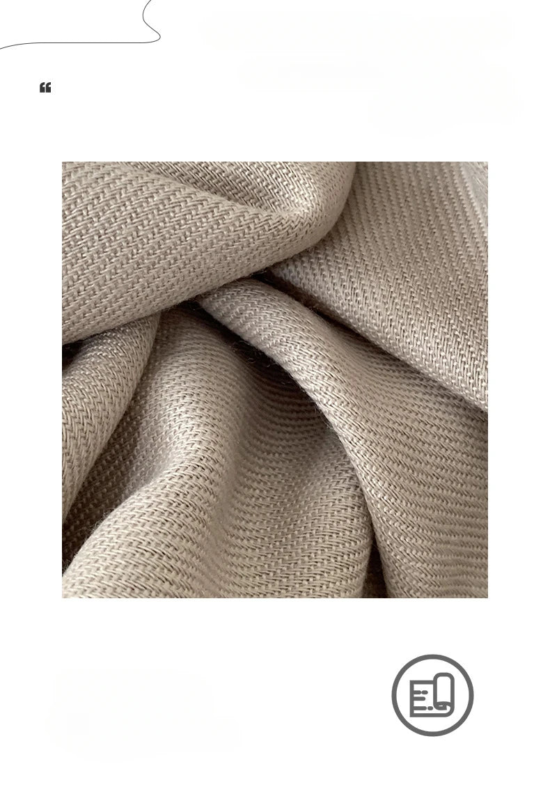 Spring and Autumn Solid Color Scarf Women Korean Fashion Cashmere Soft Winter Warm Scarves Hijab Female Long Headband Shawl Wrap