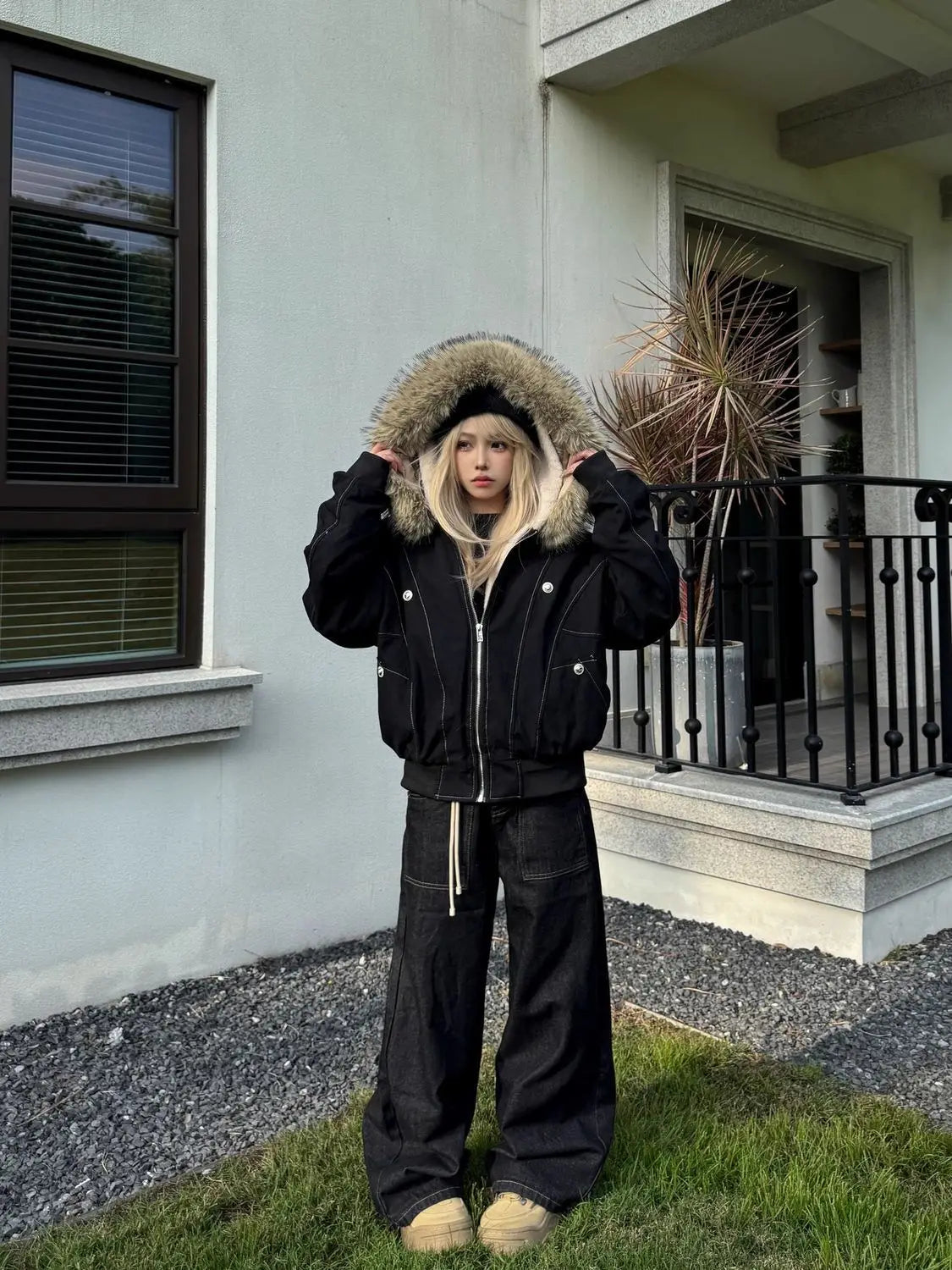 Retro Velvet Padded Jacket – Warm Winter Style