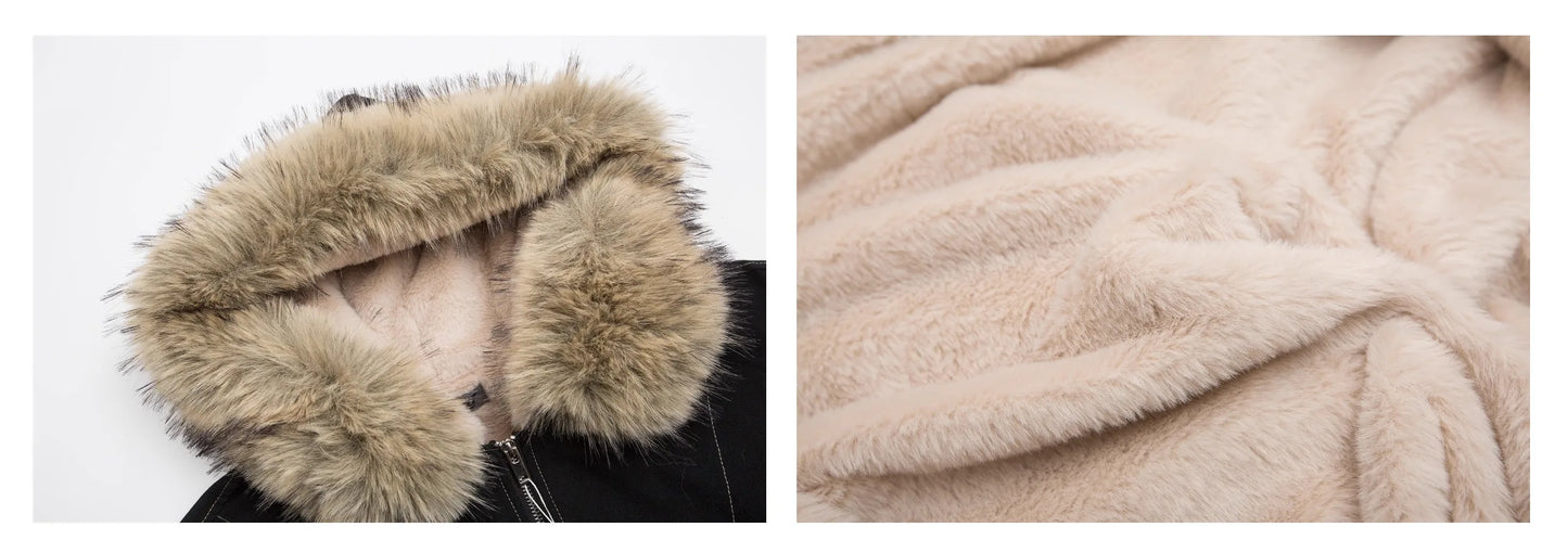 Retro Velvet Padded Jacket – Warm Winter Style