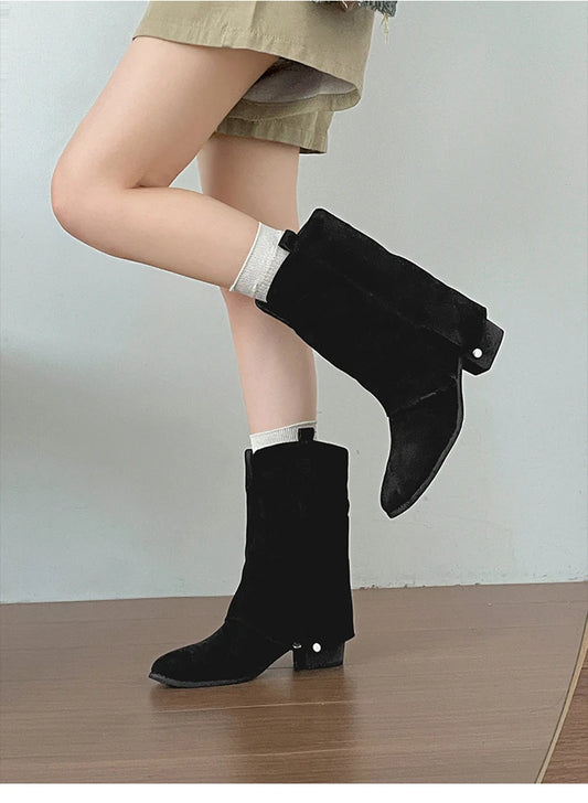 Nayosi Women’s Cowboy Boots – Short & Chic Design
