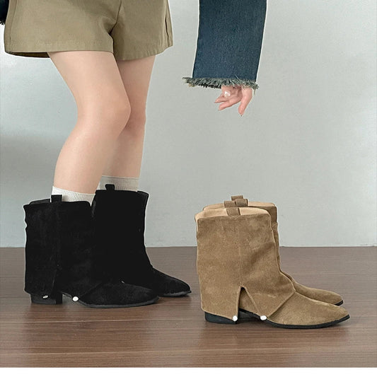 Nayosi Women’s Cowboy Boots – Short & Chic Design