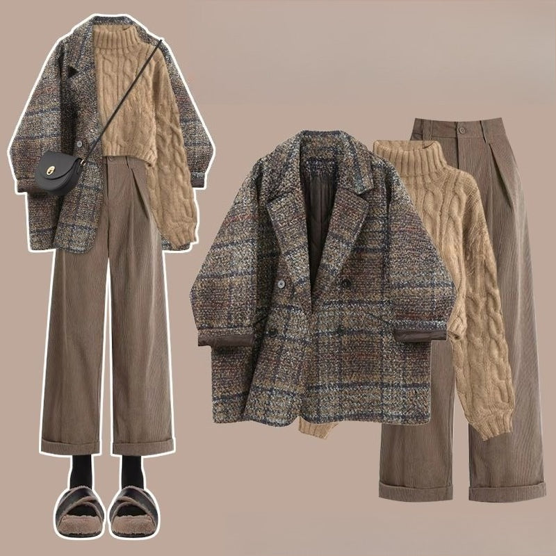 Thick Fleece Coat for Women in Early Autumn 2025 New High-End And Very Beautiful Small Suit Coat