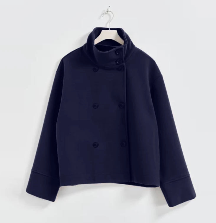 Urban Black Woolen Long Coat Women 2025 Winter Warm Jacket