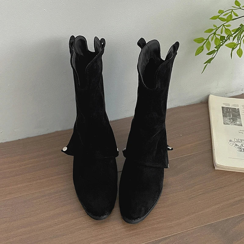 Nayosi Women’s Cowboy Boots – Short & Chic Design