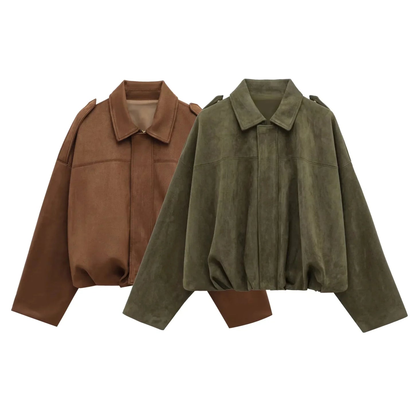 KONDALA Green Bomber Jacket Women